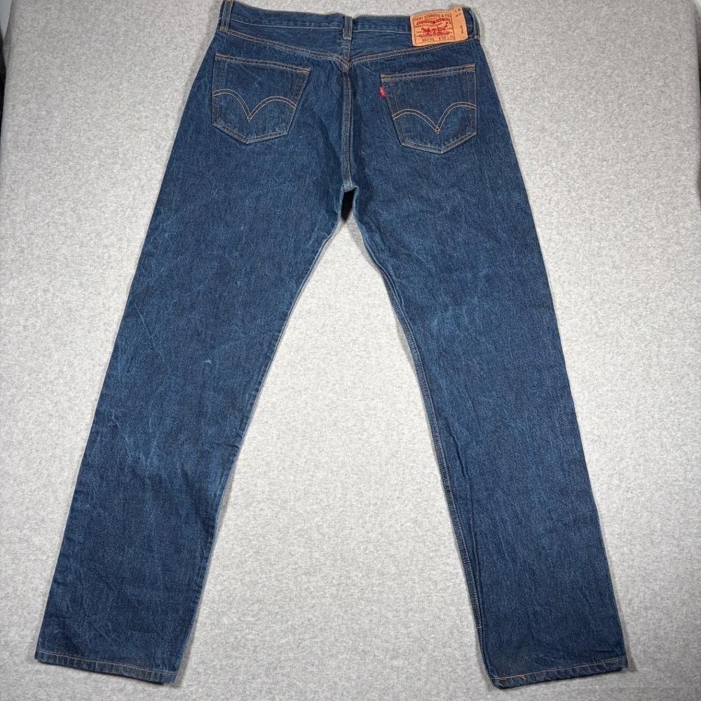 Vintage Levi's 501 Jeans Men 38x36 (Fits 36x34) Blue Original Button Fly 2006